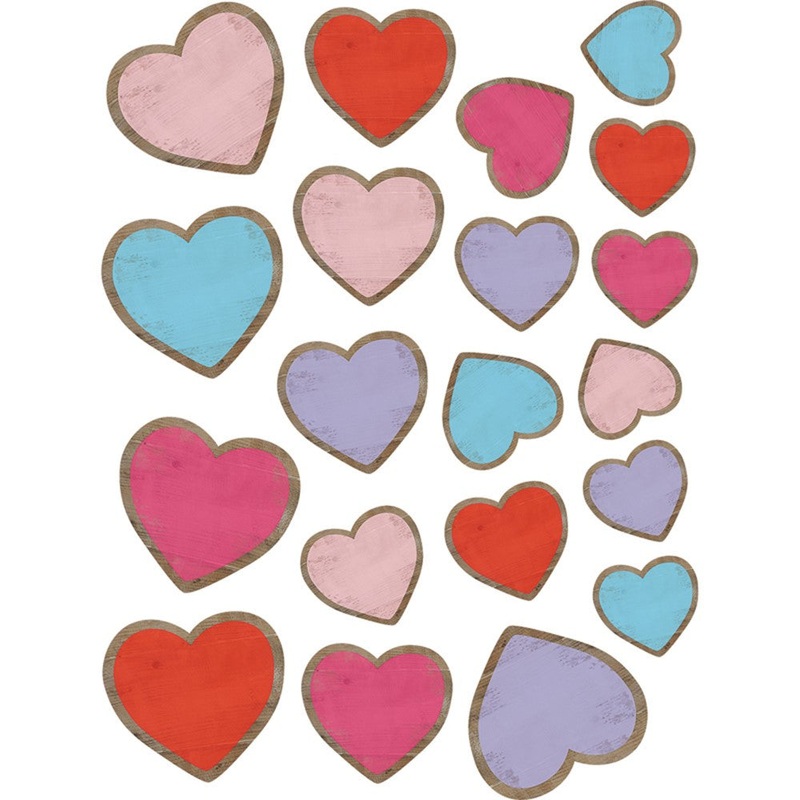 Home Sweet Classroom Hearts Accents, Assorted Sizes, Pack of 60(C)