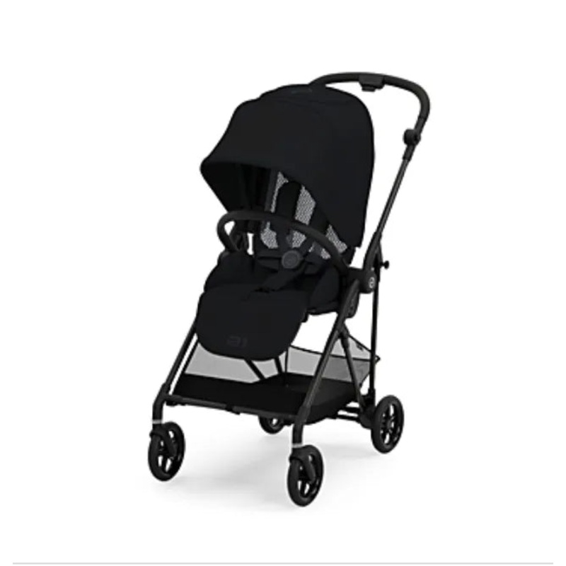 Melio Carbon 3 Stroller  – Moon Black