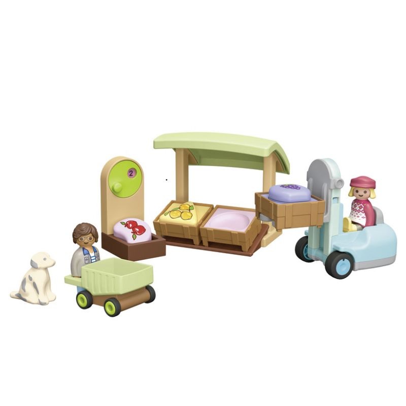 Organic Market Stall & Forklift