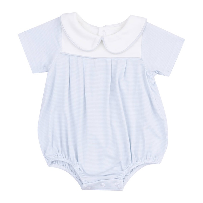 Pleat Bubble Stripe Classic Blue Classic Box