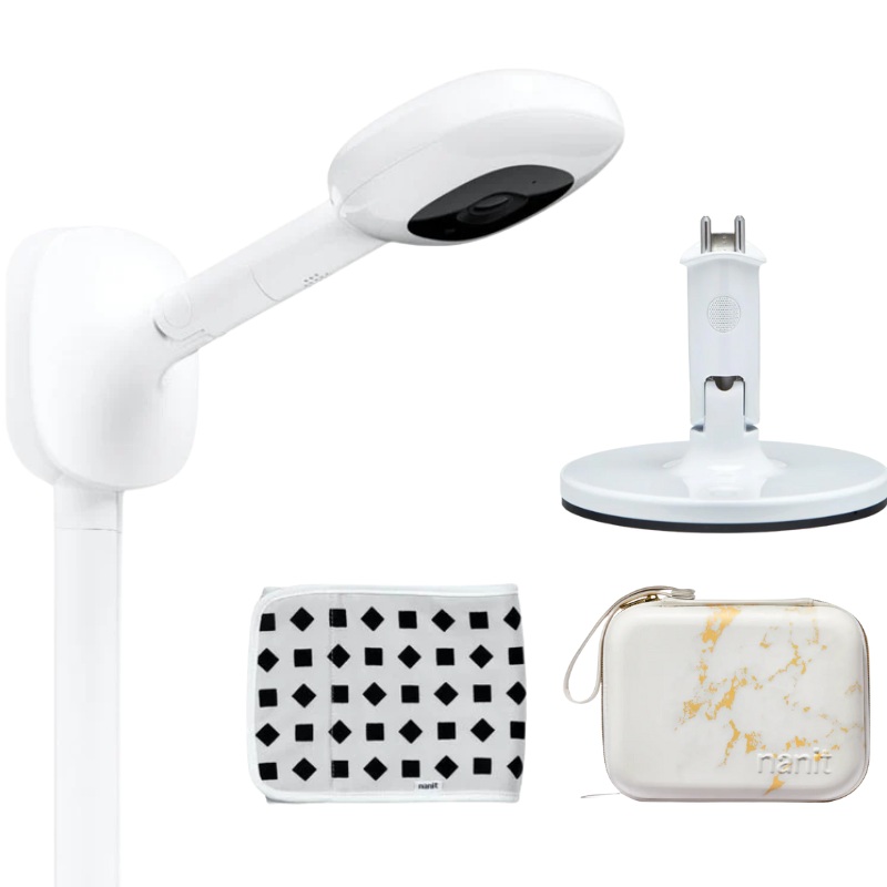 Pro Baby Monitor & Wall Mount + Flex Stand & Travel Case Bundle