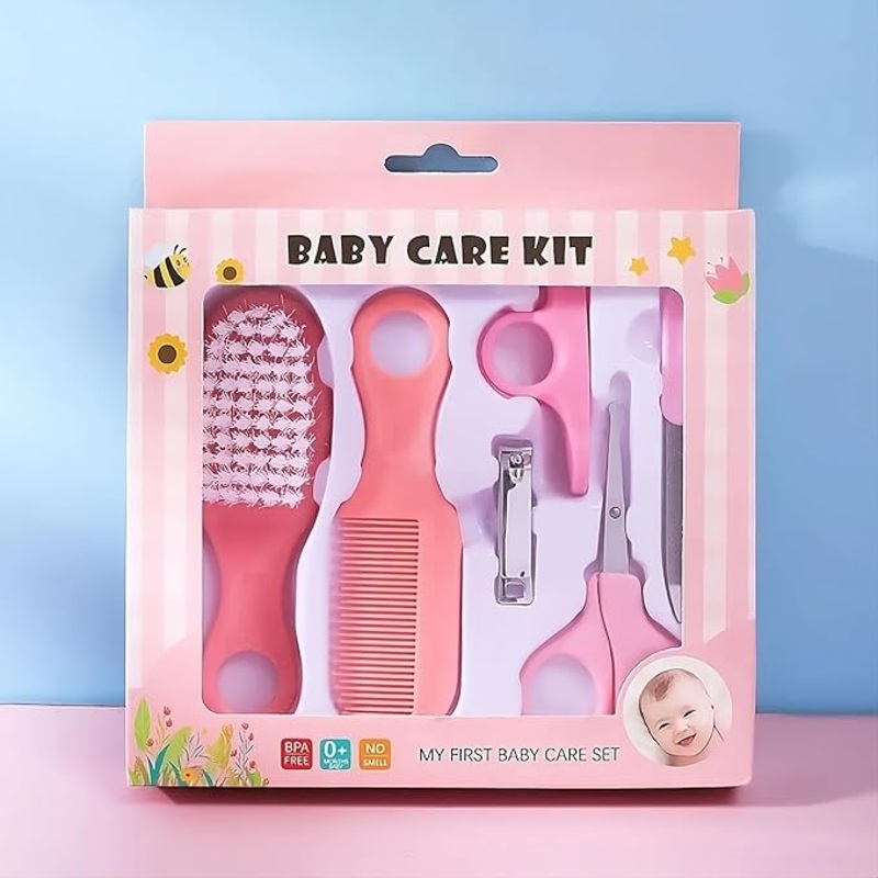 Baby Daily Nail & Hair Care Set  6 Pieces