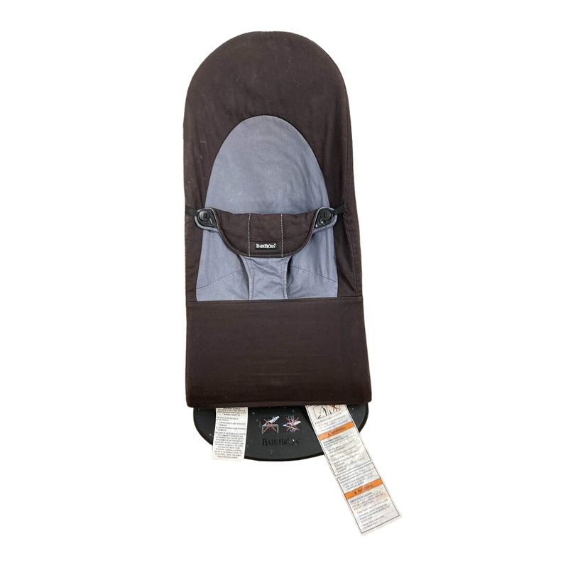 BabyBjorn Bouncer Balance, Black Frame, Black/Dark Gray