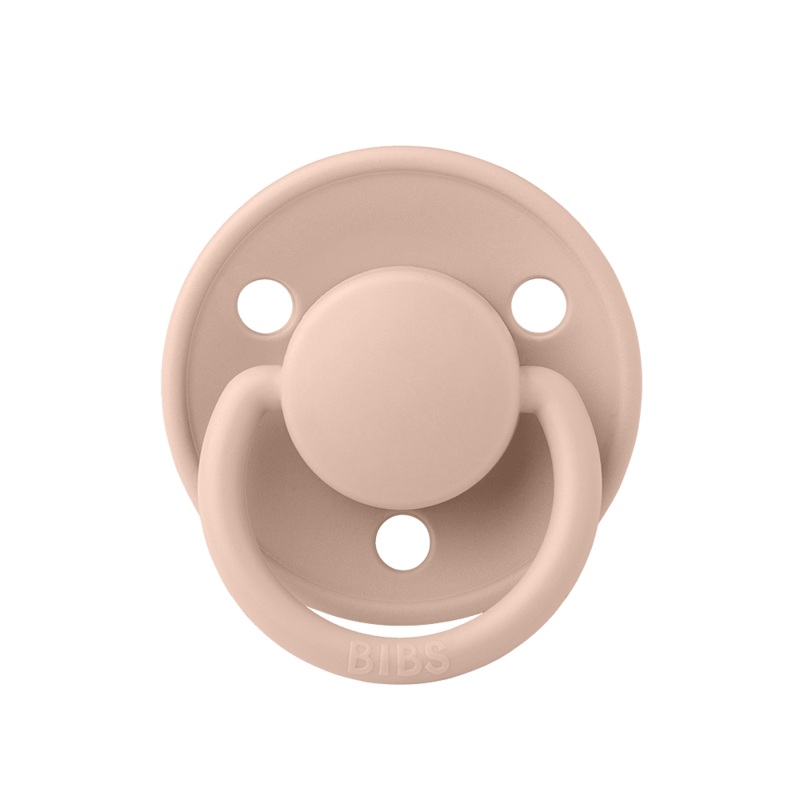BIBS Color Pacifier 1-Pack Round Latex – Size 1  Vanilla