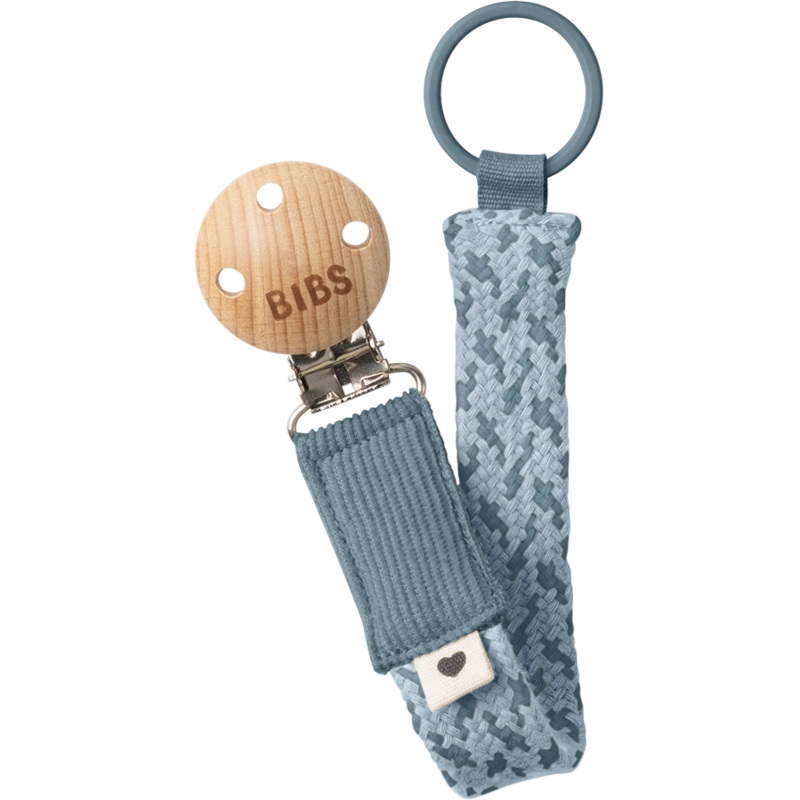 BIBS Pacifier Clip | Petrol/Baby Blue