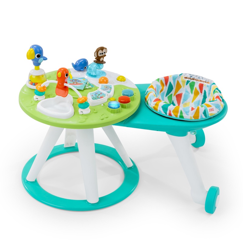 Bright Starts Around We Go 2-in-1 Walk-Around Activity Center & Table – Tropic Cool