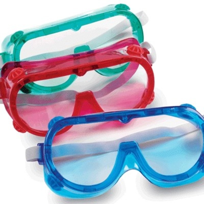 Color Safety Goggles, Set Of 6