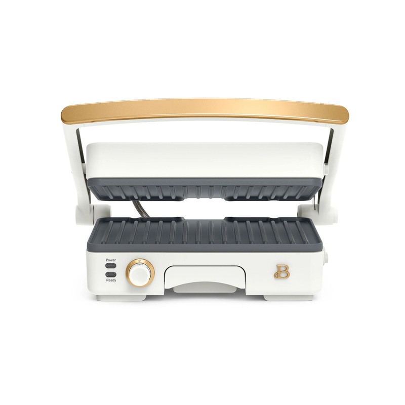 Drew Barrymore Beautiful 2-in-1 Panini Press & Grill – White Icing