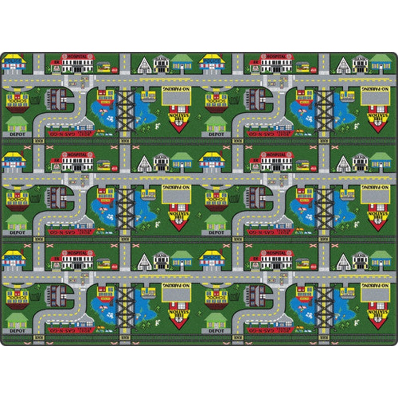 Places-To-Go Play Rug, 3′ x 6′