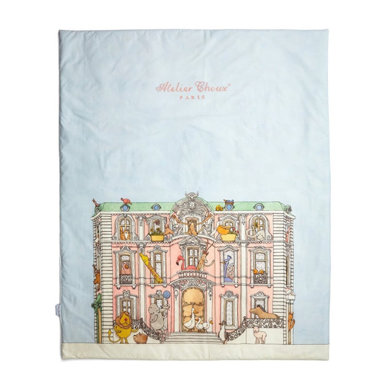 Reversible Quilt Monceau Mansion/Hot Air Balloons