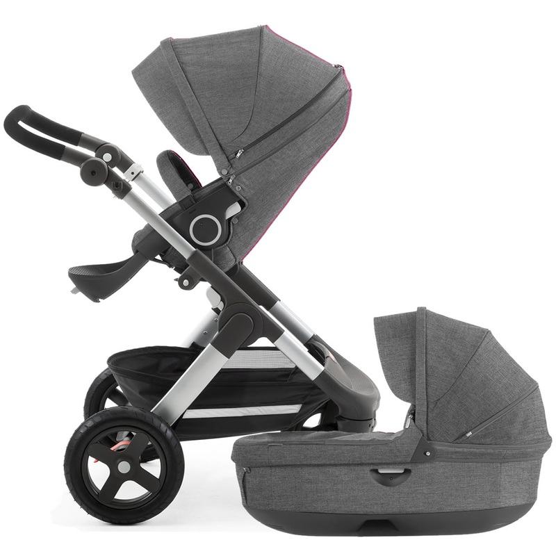 Stokke Trailz Stroller & Carrycot – Black Melange