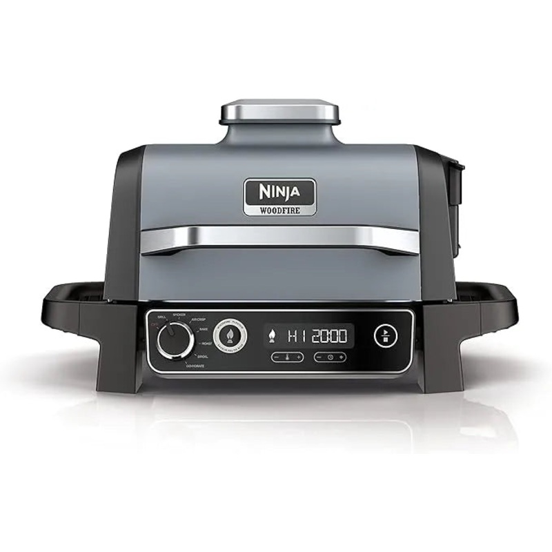 Woodfire Outdoor Grill & Smoker, 7-in-1 Master Grill – Grey