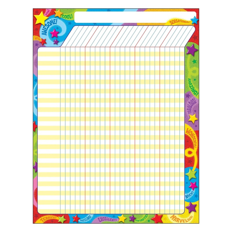 Praise Words n Stars Incentive Chart  Large