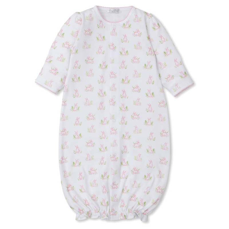 Print Convertible Gown Cottontail Hollows Pink