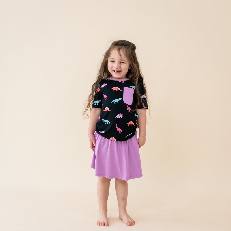 Toddler Crew Neck Tee in Midnight Roar