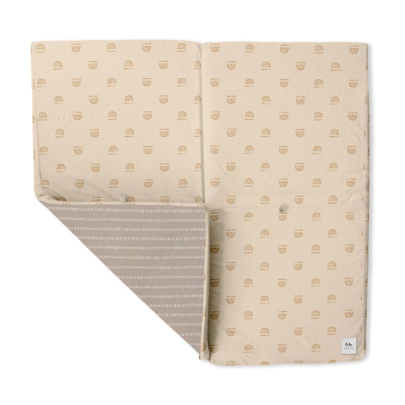 Toki Kids Standard Padded Play Mat 40″ x 40″, Rainbow peach