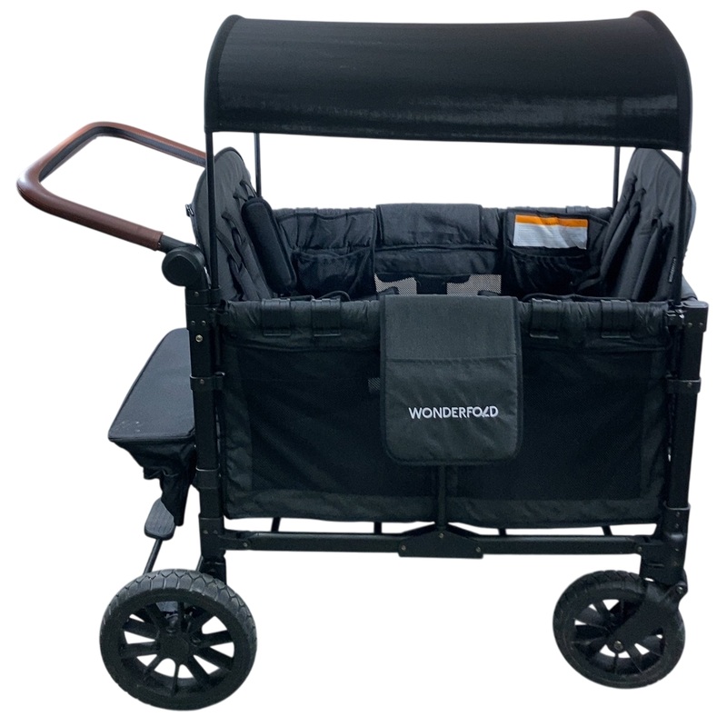 Wonderfold W4 Luxe Quad Stroller Wagon, 2023, Black Camo