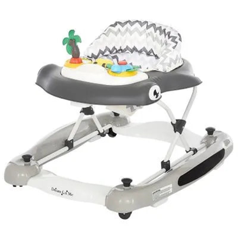 2-in-1 Aloha Fun Activity Baby Walker in Grey Easy to Fold and Store (See description)