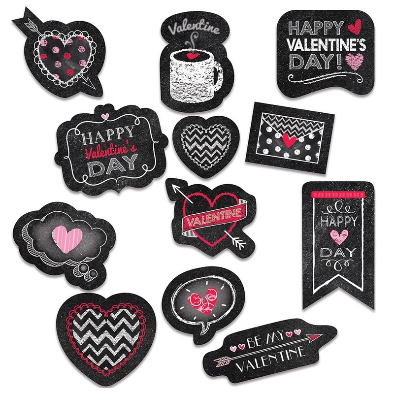 Chalk Valentine’s Day Stickers
