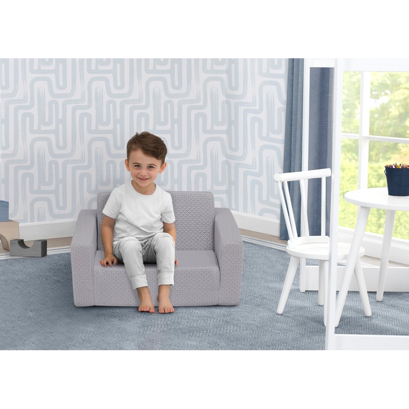 iComfort Memory Foam Flip-Out 2-in-1 Convertible Chair to Lounger for Kids