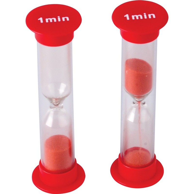 Small 1 Minute Sand Timers – Set of 4