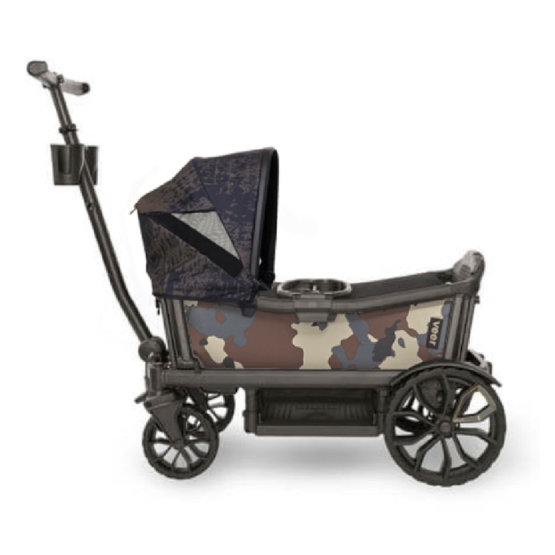 Veer Cruiser (2 Seater) Stroller Wagon + Canopy Bundle – Camo/Surf