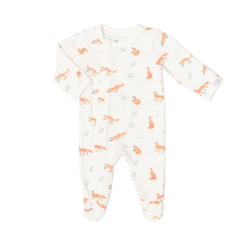 Coccoli – Modal 2-Way Zipper Footie – Foxes