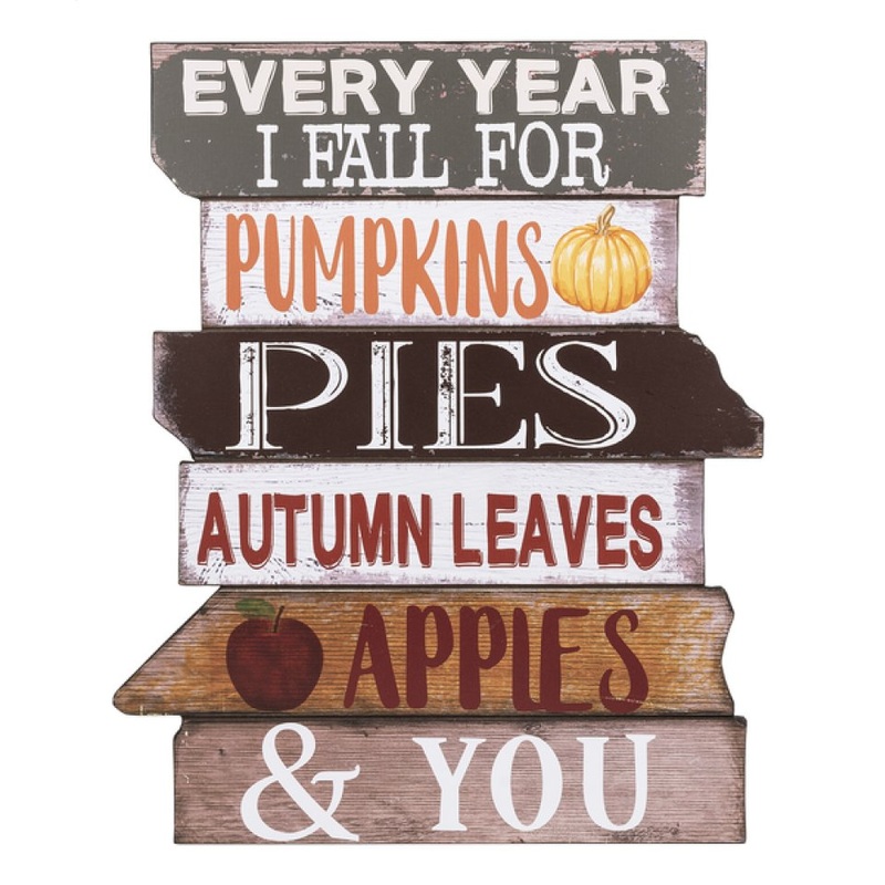 Every year I fall for…Wooden Autumn Plaque