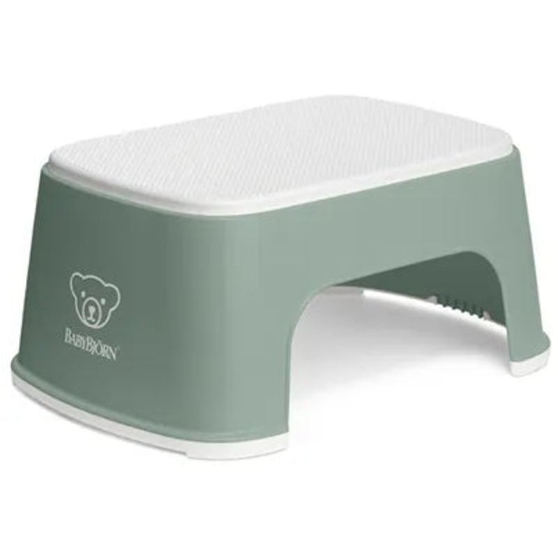 Step Stool, Deep – Green/White
