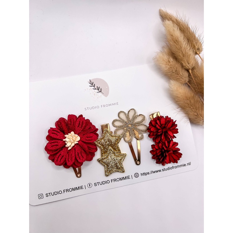 Studio Frommie Valentines Hair Clips Set