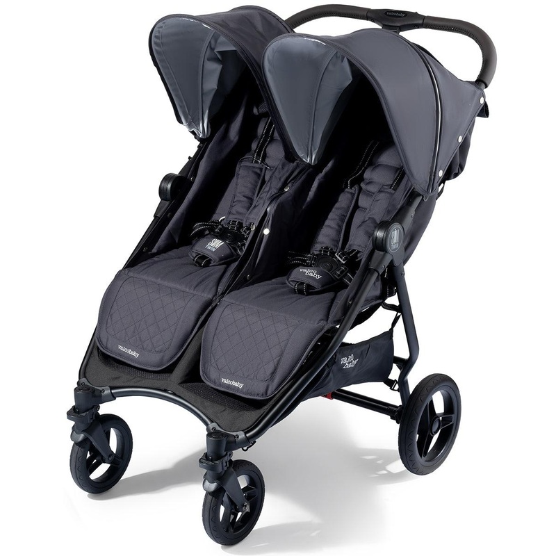 Valco OPEN BOX Baby Slim Twin Double Stroller Sport Edition – Signature Grey