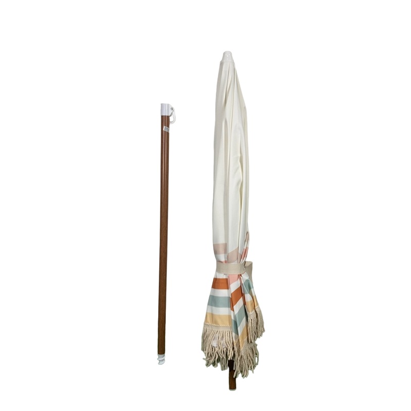 Beach State Summerland Portable Beach Umbrella, Waikiki Stripes