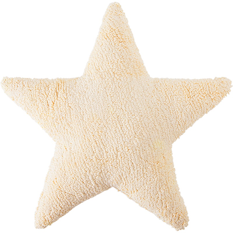 Lorena Canals Star Cushion – Vanilla (1’9″ x 1’9″)