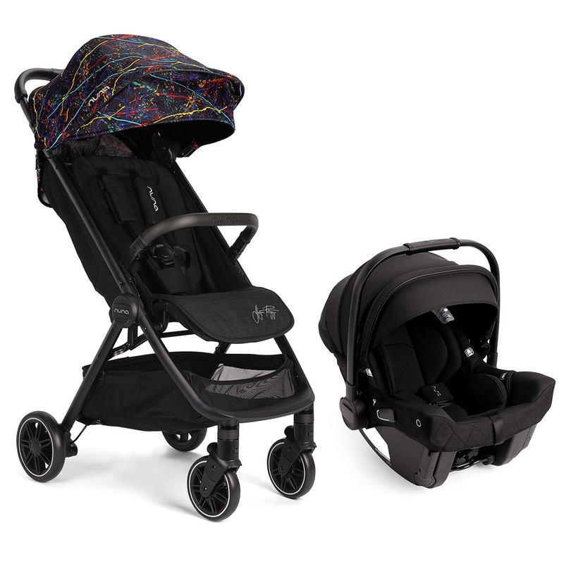 Nuna TRVL + PIPA urbn Travel System – Rainbow by Georgette Polizzi