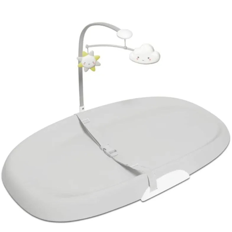 Nursery Style Wipe-Clean Changing Pad – Light Grey