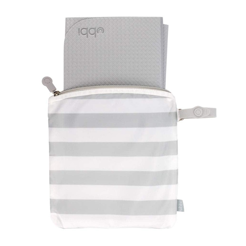 Ubbi On-The-Go Changing Mat and Bag Gray