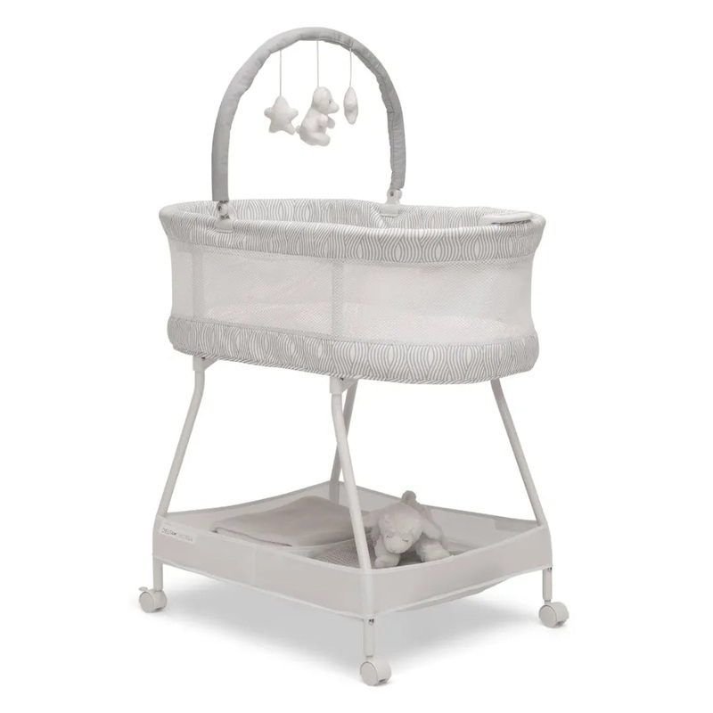 Curve Bassinet – White and Gray