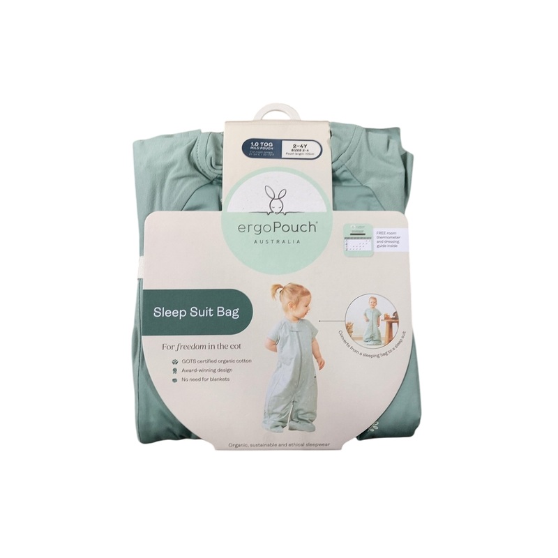 ErgoPouch Sleep Suit Bag 1.0 TOG, Sage, 2-4 Years, TOG 1.0
