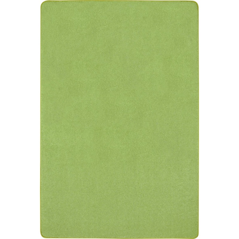 Just Kidding 12′ x 6′ area rug in color Lime Green