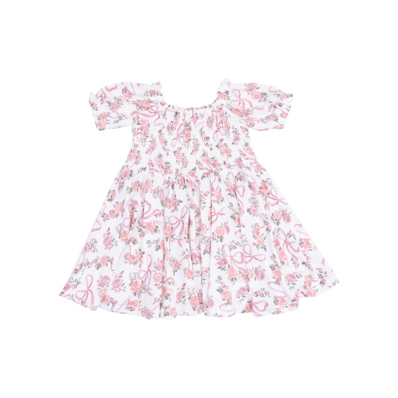 Puff Sleeve Smocked Dress – Ribbons and Flowers