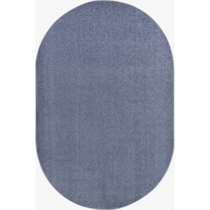 Endurance Solid Color Rug, 12′ x 7’6″ Oval, Glacier Blue