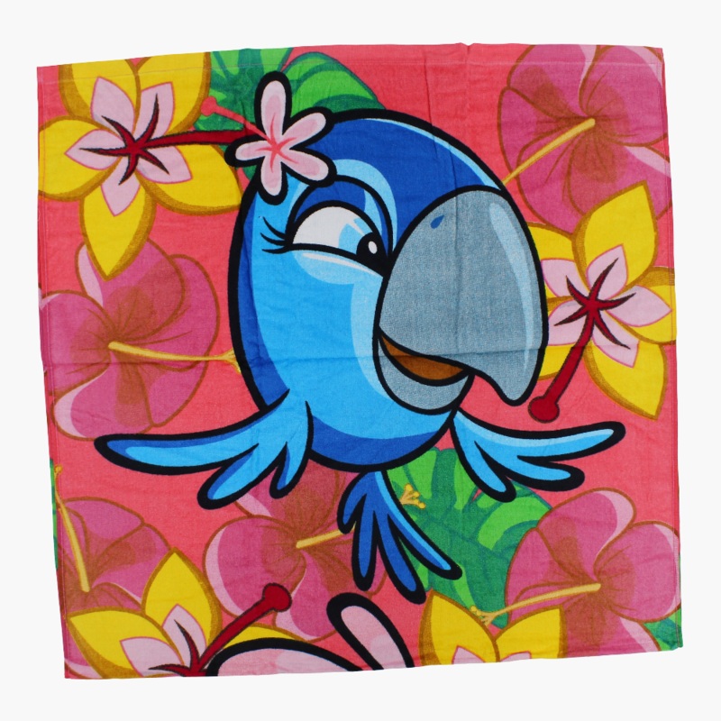 Girls Beach Towel  Watermelon with Angry Birds Print (70×140 cm)