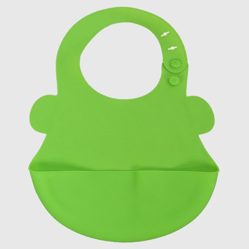 Green Silicone Bib