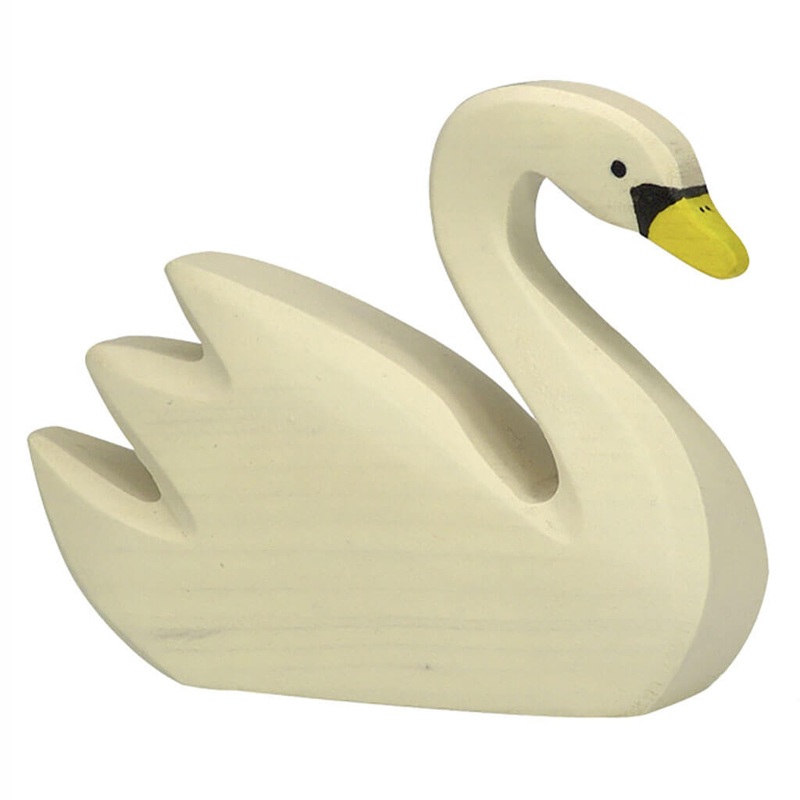 Holztiger Wooden Animal Swan Swimming