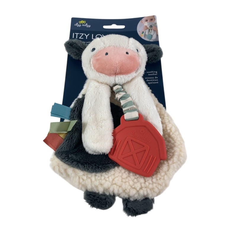 Itzy Ritzy Lovey Teether Toy, Cow