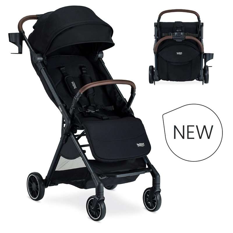 Juniper Compact Stroller with One-Hand RapidFold – Raven Black (See Description)