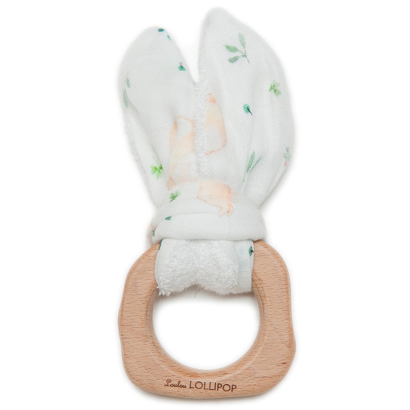 Loulou Lollipop Bunny Ear Teether – Bunny Meadow