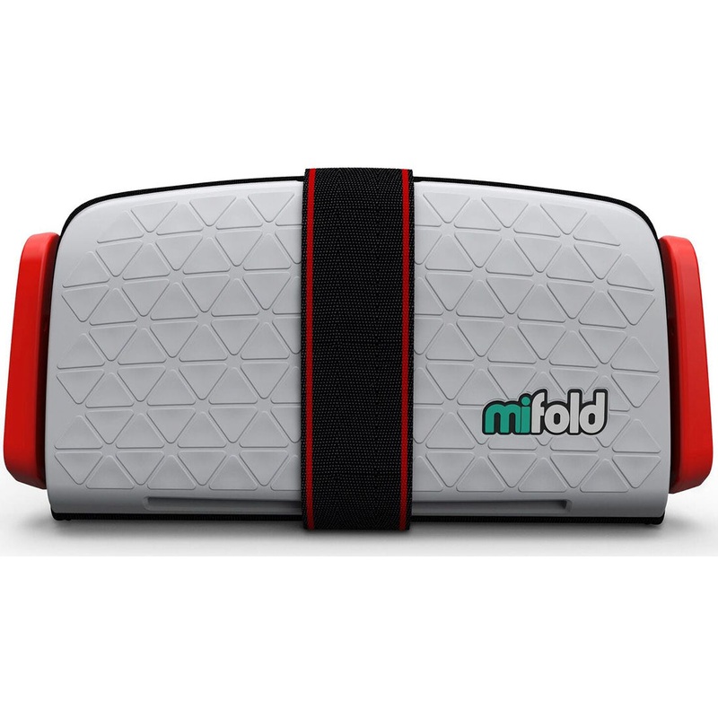 Mifold Grab-and-Go Backless Belt Positioning Booster Car Seat – Pearl Grey