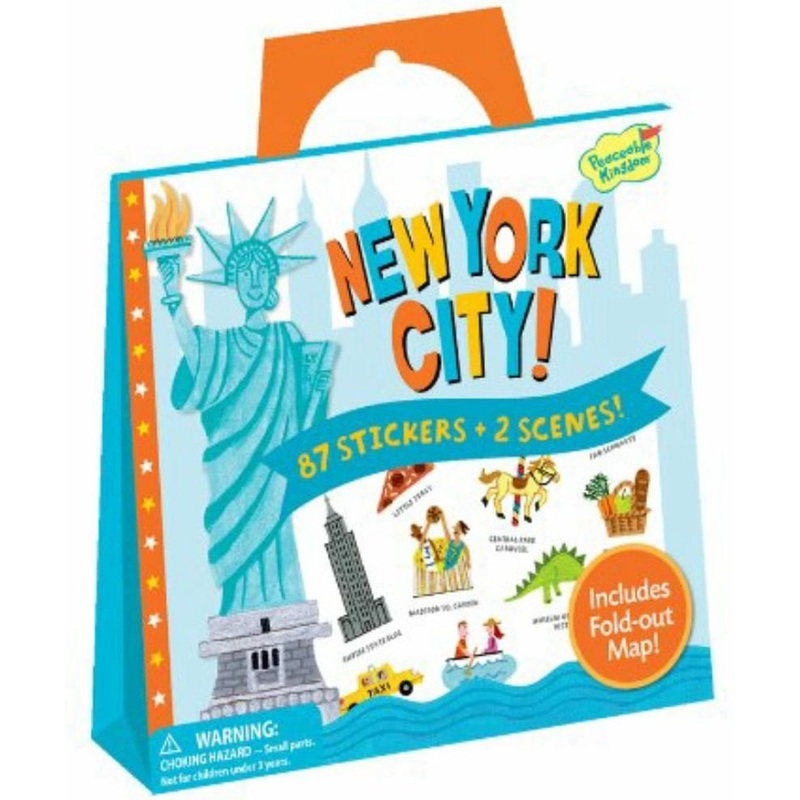 Peaceable Kingdom New York City Reusable Sticker Tote
