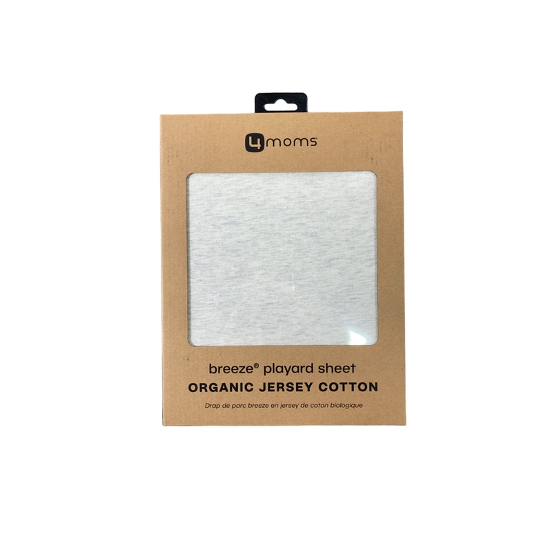 4moms Breeze Playard Sheet, Cotton, Oatmeal Heather